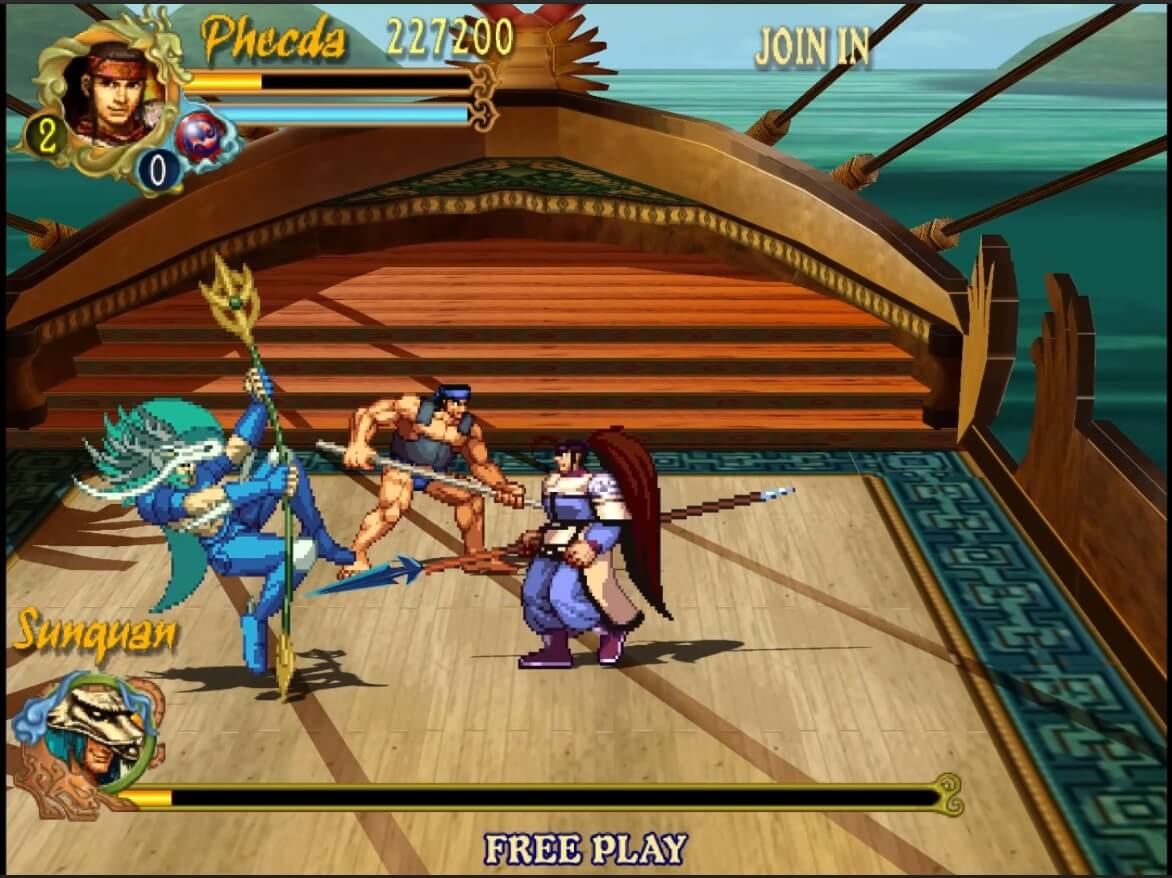 Knights of Valour The Seven Spirits - геймплей игры Sega Dreamcast